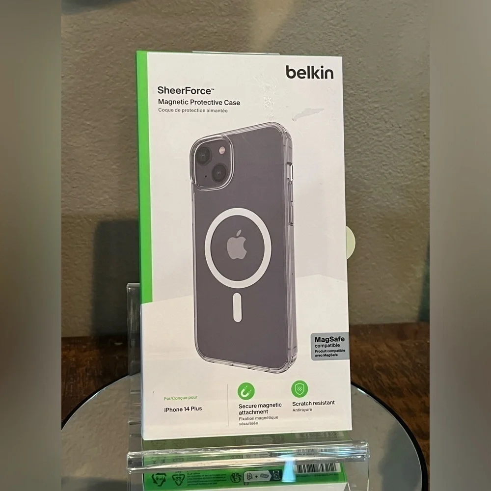 Belkin SheerForce Magnetic Protective Case, for iPhone 14 plus, new!